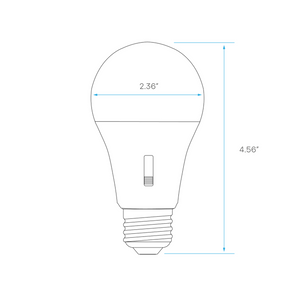 BOMBILLO LED ATENUABLE A19 110V 9W 5CCT 800LM CRI90 220° 15000H (60W)