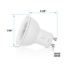 BOMBILLO LED ATENUABLE GU10 110V 6.5W 5CCT 500LM CRI90 40° 25000H (50W)
