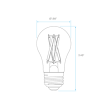 BOMBILLO VINTAGE LED ATENUABLE A15 E27 110V 8.5W 