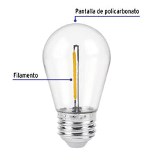 BOMBILLO LED ATENUABLE S14 E27 110V 1W 2200K (LUZ CÁLIDA) 75LM CRI80 15000H (15W)