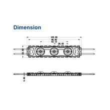 MÓDULO 2835 LED 110V 3W 6500K MEDIDAS