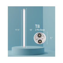 TUBO FLUORESCENTE F15 T8 330MM G13 15W UVA-BL 365-NM 
