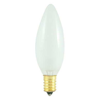 BOMBILLO INCANDESCENTE TORPEDO ESMERILADO B10 E14 110V 40W 2700K (LUZ CÁLIDA) 350LM 1500H