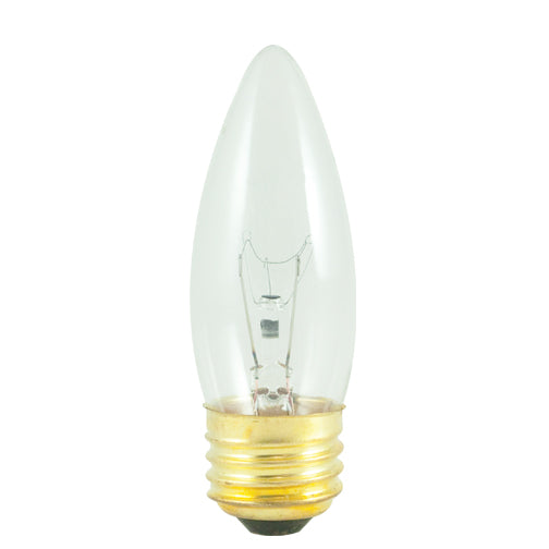 BOMBILLO INCANDESCENTE TORPEDO CLARO B10 E27 110V 60W 2700K (LUZ CÁLIDA) 615LM 1500H