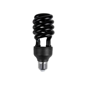 BOMBILLO FLUORESCENTE ESPIRAL BLB E27 110V 20W 380NM (LUZ NEGRA) 6000H (100W)