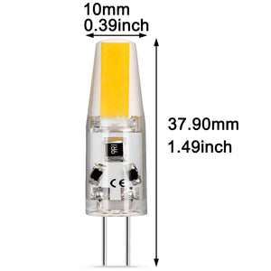 BOMBILLO LED ATENUABLE BI-PIN JC G4 12V 1.6W 3000K (LUZ CÁLIDA) 180LM CRI80 360º 25000H (20W)