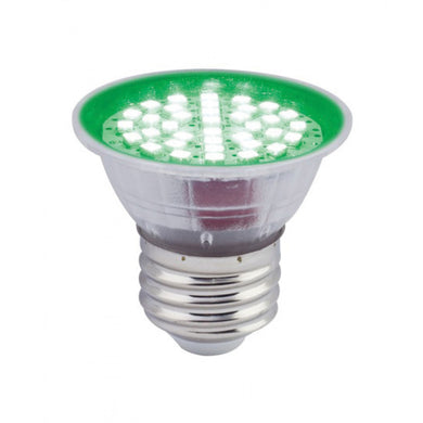 BOMBILLO LED JDR E27 110V 3W VERDE 100º20000H (25W)