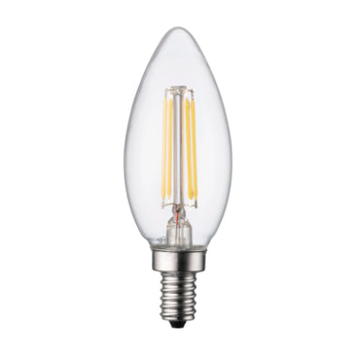 BOMBILLO LED ATENUABLE TORPEDO B10 E12 3W 110-240V 5000K (LUZ FRÍA) 250LM CRI80 270° 15000H (25W)